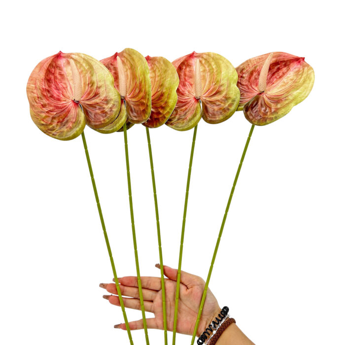GNW Gradient Red Artificial Anthurium LRR-301 - Image 3