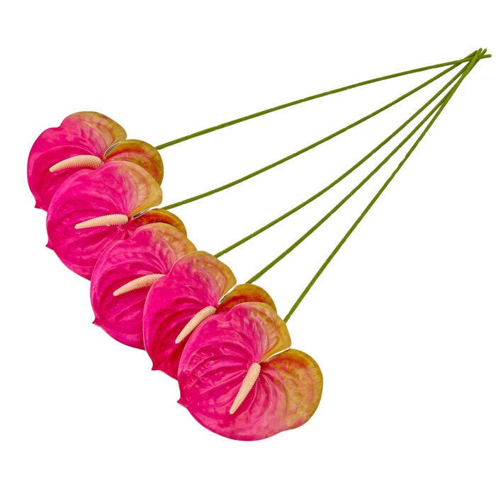 GNW Rose Red Artificial Anthurium LRR-300 - Image 2