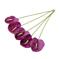 GNW Purple Artificial Anthurium LRR-298 - Image 2