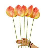 GNW Orange Artificial Anthurium LRR-290 - Image 3