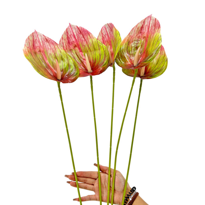 GNW Gradient Red Artificial Anthurium LRR-287 - Image 3