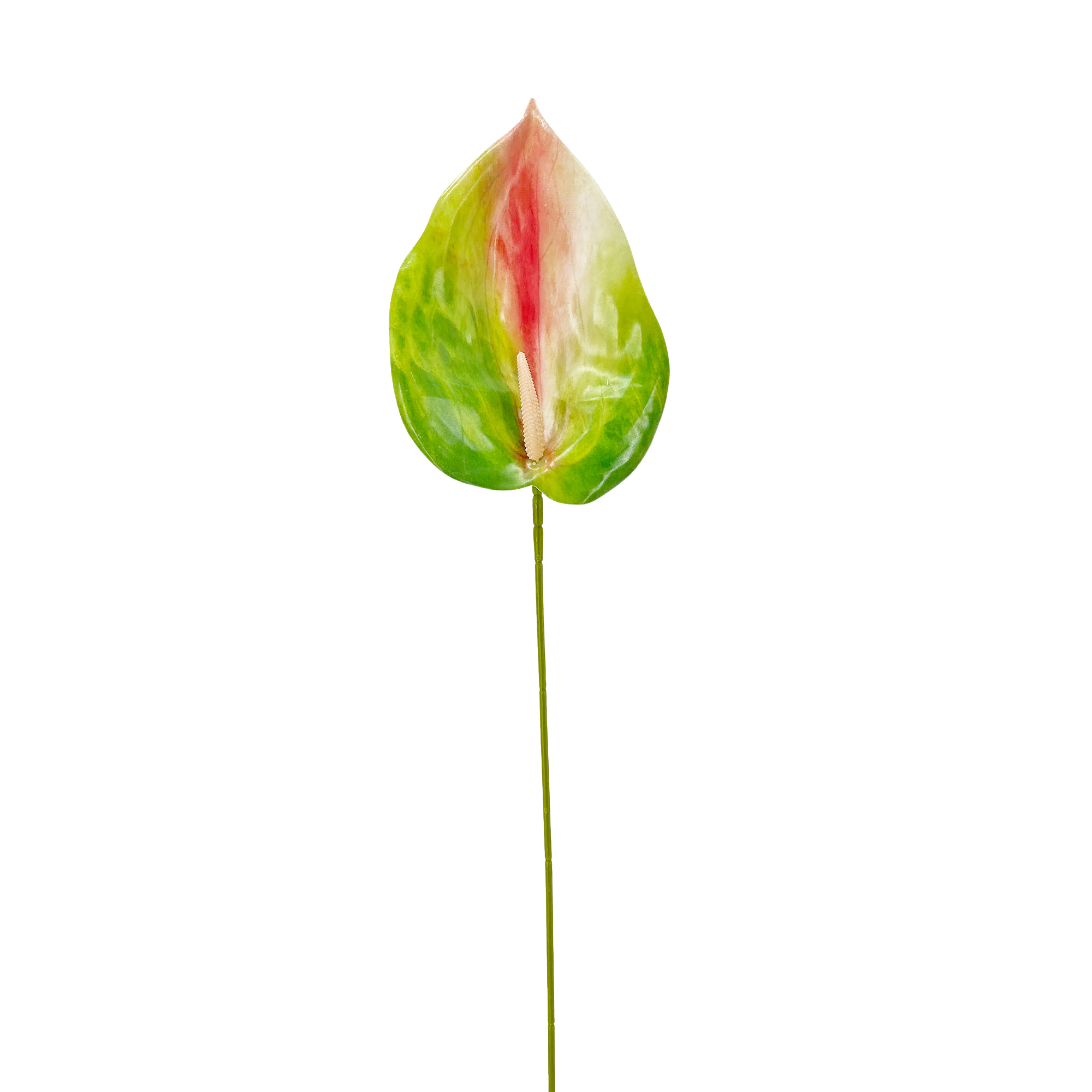 IMG_7166 GNW Pink Green Artificial Anthurium LRR-285 - Image 1