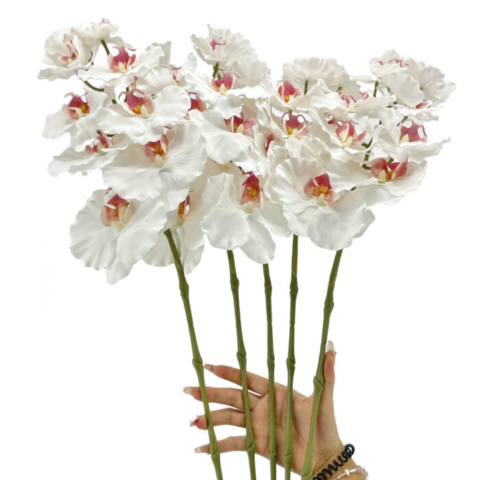 GNW White Artificial Orchids GYX-26 - Image 3