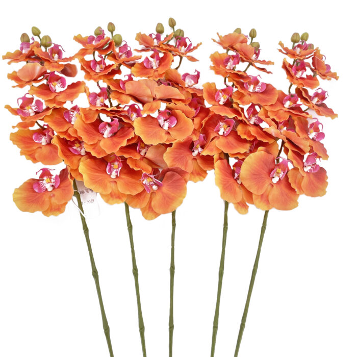 GNW Orange Artificial Orchids GYX-33 - Image 2