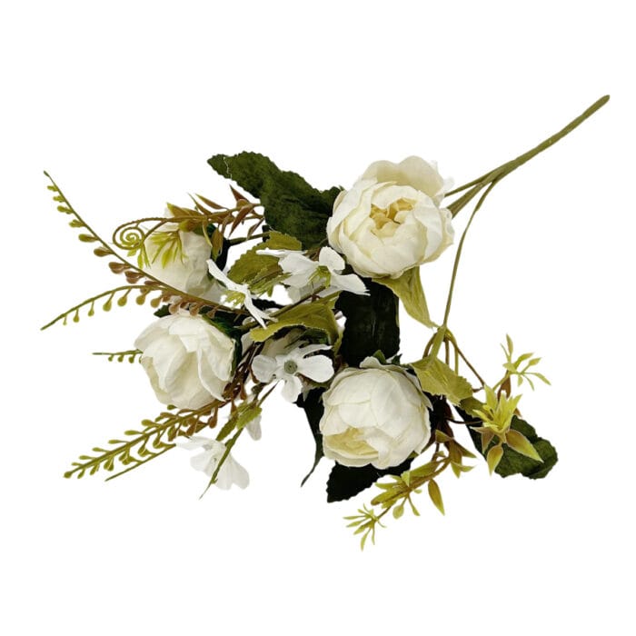 GNW White Artificial Peony LRX-37 - Image 2