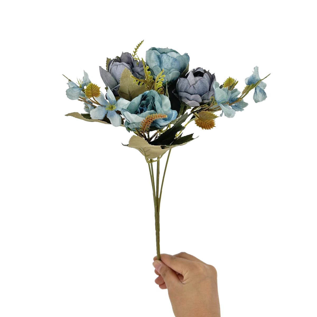 IMG_0906 GNW Blue Artificial Peony LRX-40 - Image 1