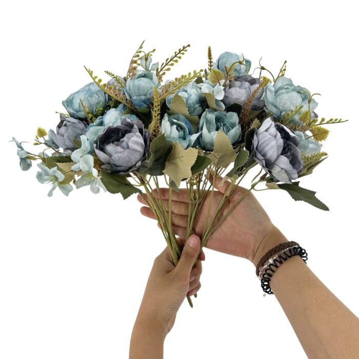 GNW Blue Artificial Peony LRX-40 - Image 2