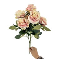 GNW Pink Artificial Spray Roses RX-05
