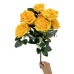 GNW Yellow Artificial Spray Roses RX-10