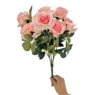 GNW Pink Artificial Spray Roses RX-11