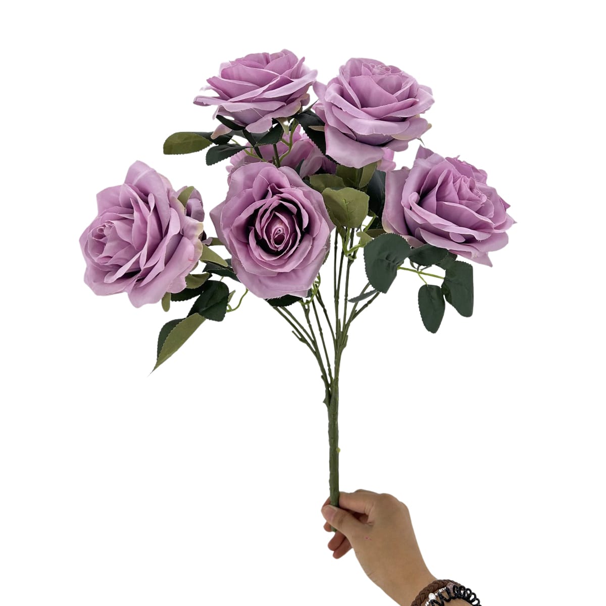 IMG_1096 GNW Purple Artificial Spray Roses RX-13 - Image 1