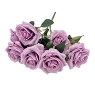 GNW Purple Artificial Spray Roses RX-13 - Image 2