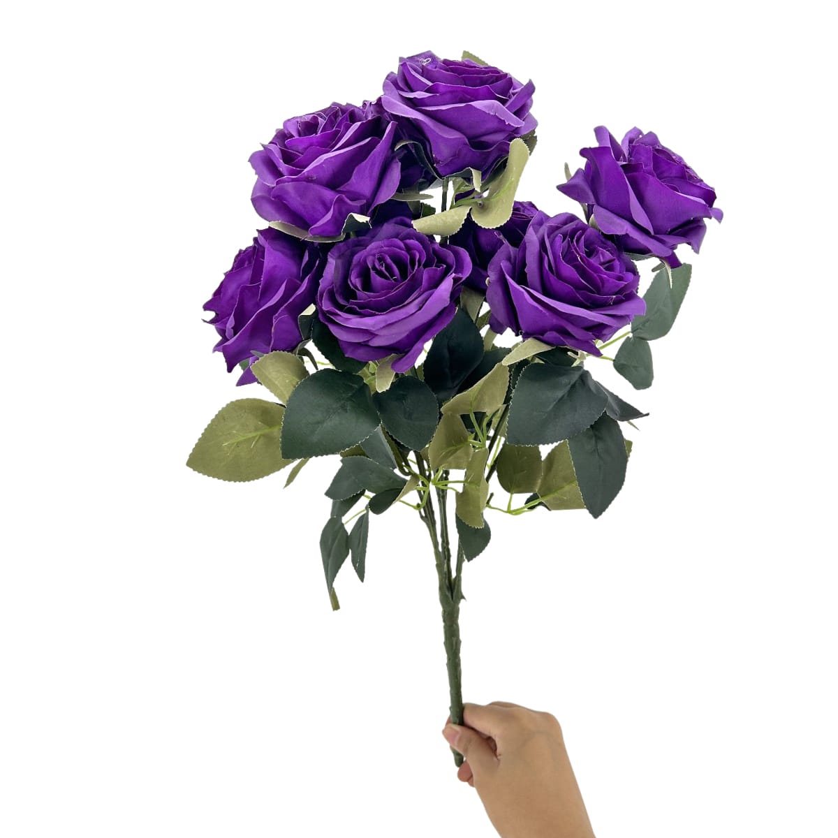 IMG_1100 GNW Purple Artificial Spray Roses RX-14 - Image 1