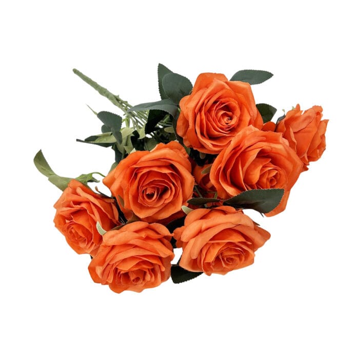 GNW Orange Artificial Spray Roses RX-15 - Image 2