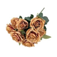 GNW Brown Artificial Spray Roses RX-16 - Image 2