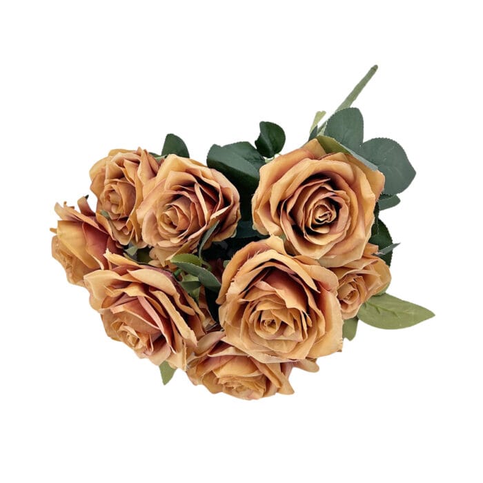 GNW Brown Artificial Spray Roses RX-16 - Image 2