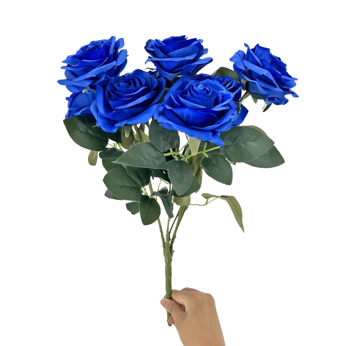 IMG_1113 GNW Blue Artificial Spray Roses RX-17 - Image 1