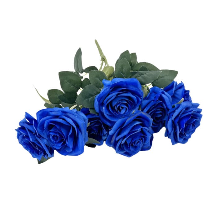 GNW Blue Artificial Spray Roses RX-17 - Image 2