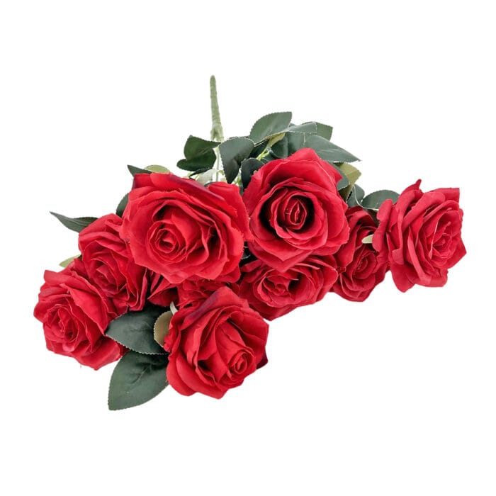 GNW Red Artificial Spray Roses RX-18 - Image 2