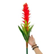 GNW Red Artificial Tropical Bromeliaceae Flower HC-02 - Image 2