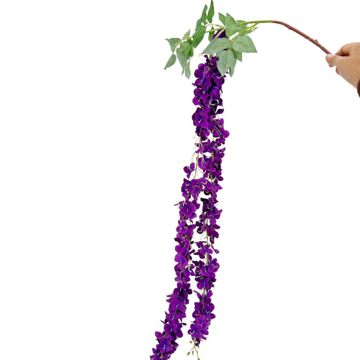 GNW Purple Artificial Wisteria Flowers HYR-26 - Image 2