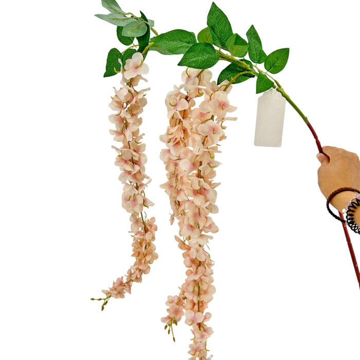 GNW Pink Artificial Wisteria Flowers HYR-27 - Image 2