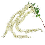 GNW White Artificial Wisteria Flowers HYR-22