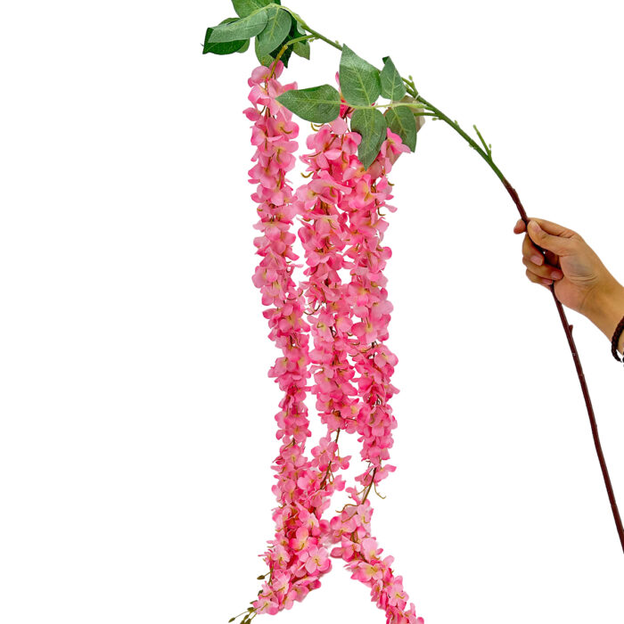 GNW Pink Artificial Wisteria Flowers HYR-28 - Image 2
