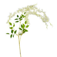 GNW White Artificial Wisteria Flowers HYR-12 - Image 2