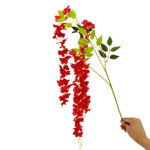 GNW Red Artificial Wisteria Flowers HYR-21
