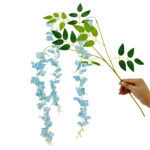 GNW Blue Artificial Wisteria Flowers HYR-15