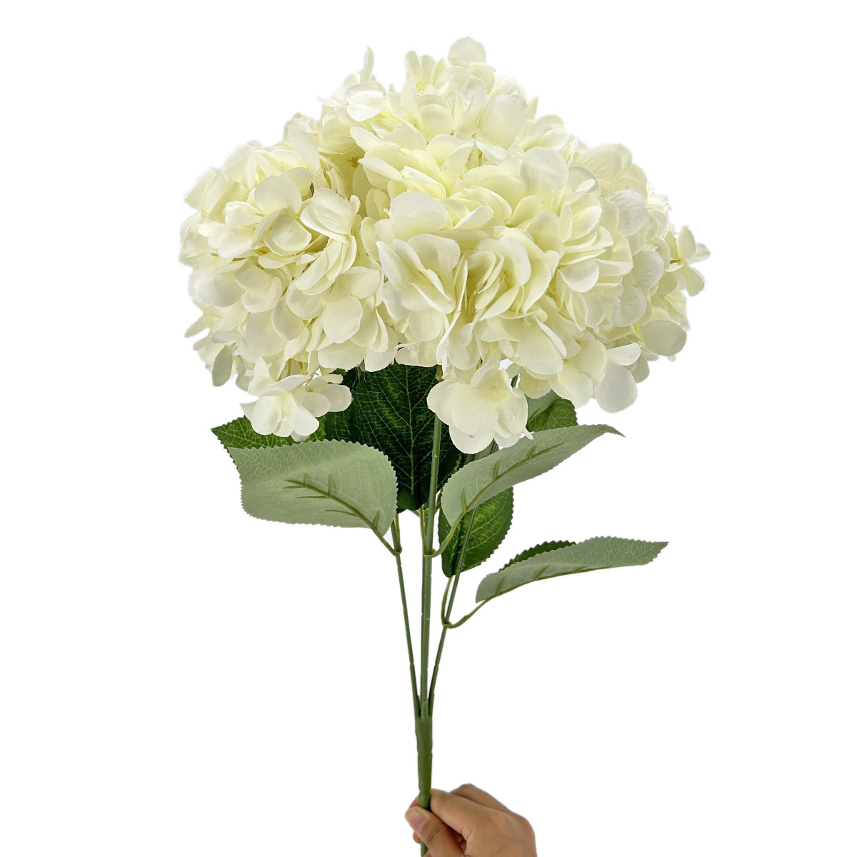 IMG_1779 GNW White Artificial Hydrangea Silk H-29 - Image 1