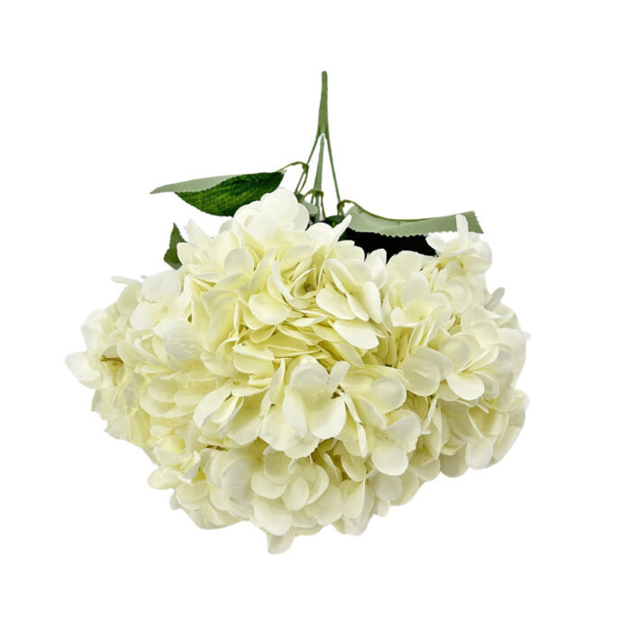 GNW White Artificial Hydrangea Silk H-29 - Image 2