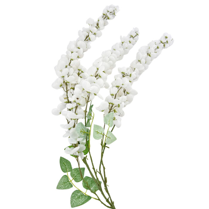 GNW White Artificial Wisteria Flowers JX-06 - Image 2