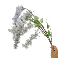 GNW Gray Artificial Wisteria Flowers JX-15 - Image 2