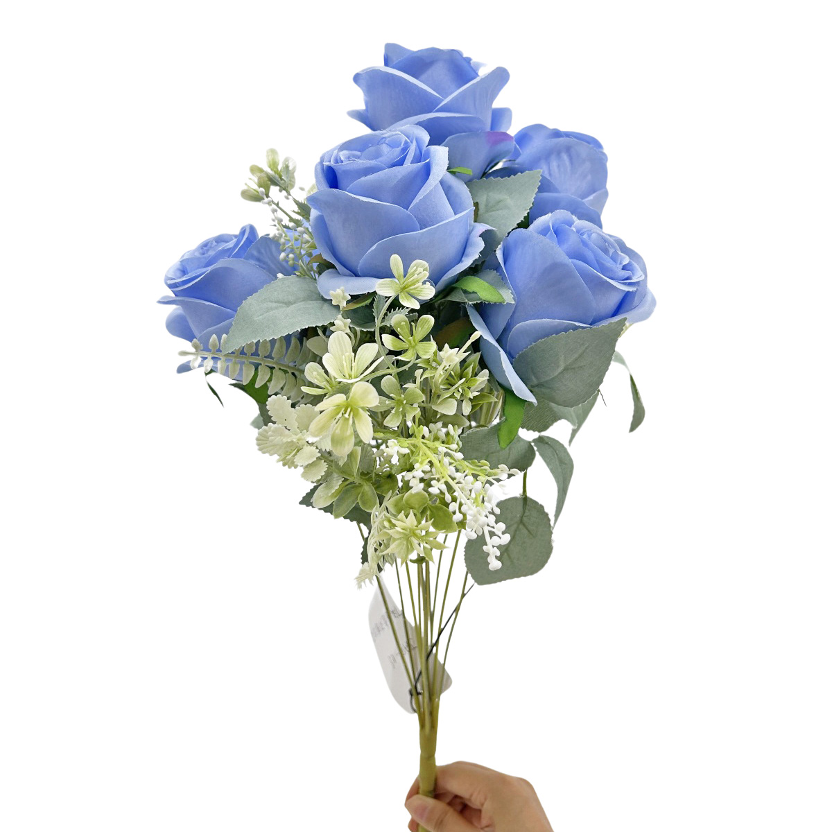 IMG_2174 GNW Blue Artificial Spray Roses JAD-06 - Image 1