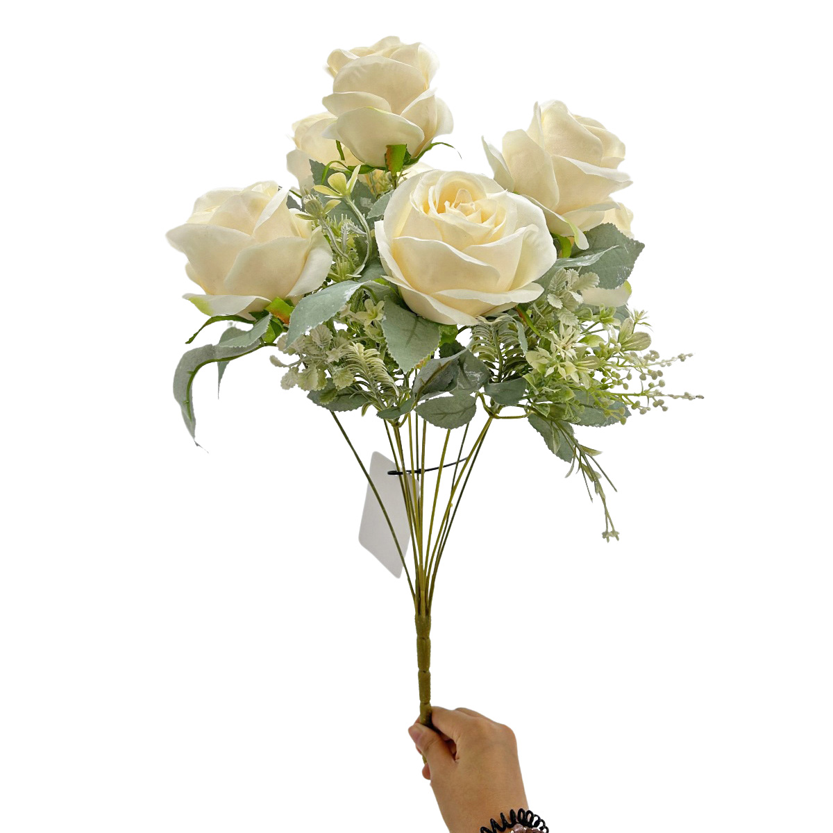 IMG_2179 GNW Beige Artificial Spray Roses JAD-05 - Image 1
