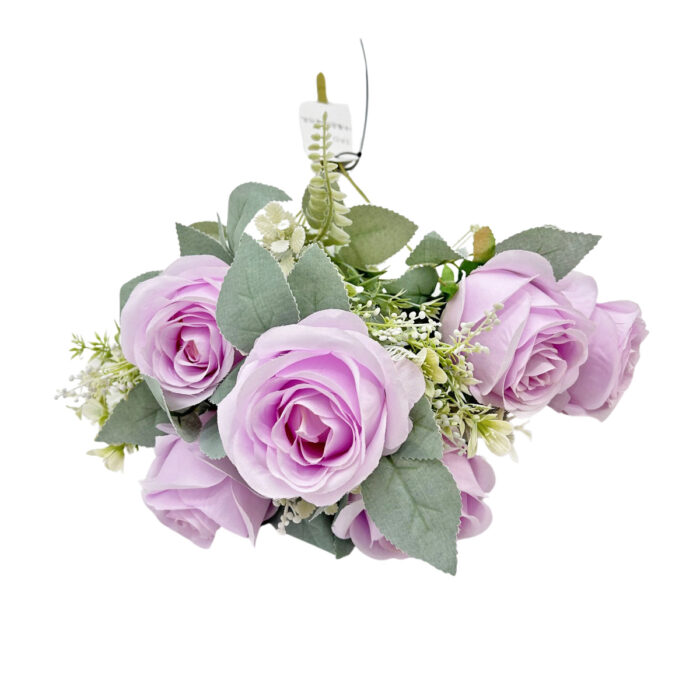 GNW Purple Artificial Spray Roses JAD-07 - Image 2
