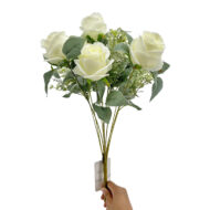 GNW White Artificial Spray Roses JAD-01