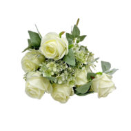 GNW White Artificial Spray Roses JAD-01 - Image 2