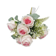 GNW Pink Artificial Spray Roses JAD-04 - Image 2
