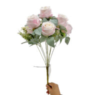 GNW Pink Artificial Spray Roses JAD-02