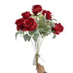 GNW Red Artificial Spray Roses JAD-08