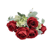 GNW Red Artificial Spray Roses JAD-08 - Image 2