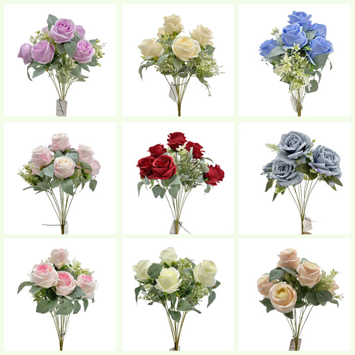 GNW Pink Artificial Spray Roses JAD-02 - Image 3