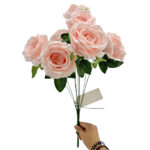 GNW Pink Artificial Spray Roses GF-02