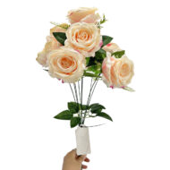 GNW Champagne Pink Artificial Spray Roses GF-05