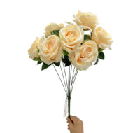 GNW Champagne Artificial Spray Roses GF-04
