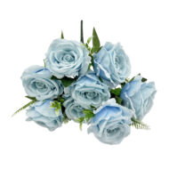 GNW Blue Artificial Spray Roses GF-06 - Image 2