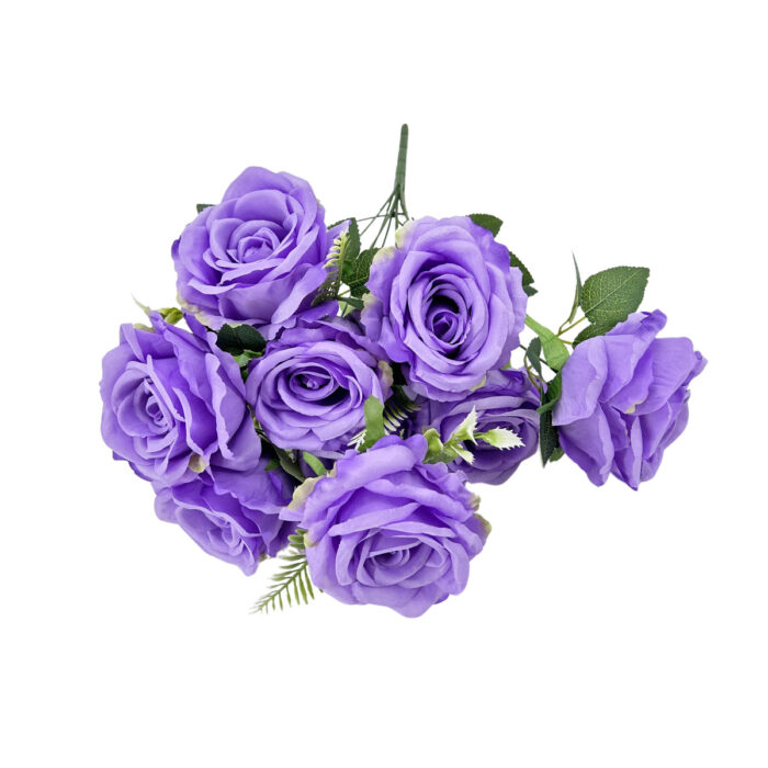 GNW Purple Artificial Spray Roses GF-07 - Image 2